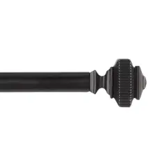 Exclusive Home Rockwell 1" Window Curtain Rod and Finial Set