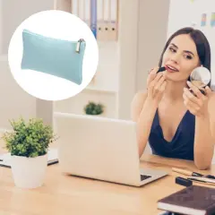 Unique Bargains PU Leather Travel Portable Makeup Organizer Bag 1 Pc