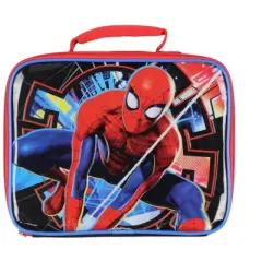 Marvel Spider-Man Lunch Box Spiderman Superhero Insulated Kids Lunch Bag Tote