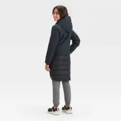 Girls' Solid 3-in-1 Jacket - All in Motion&trade; Black