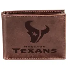Evergreen Houston Texans Bi-Fold Wallet, Brown