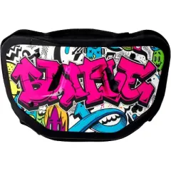 Battle Sports Graffiti Chrome Protective Football Back Plate