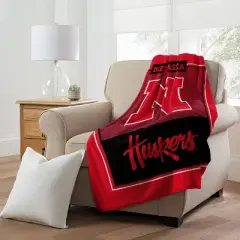 NCAA Nebraska Cornhuskers 46''x60'' Leadership Micro Throw Blanket