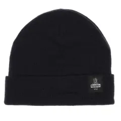 RefrigiWear Wool Blend Knit Moisture Wicking Winter Watch Cap (Black, One Size Fits All)