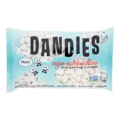 Dandies Vegan Mini Vanilla Flavored Marshmallows - Case of 12/10 oz