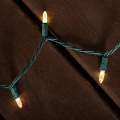 GE StayBright Random Sparkle 100-Count Warm White LED Miniature String Lights 24.7-ft