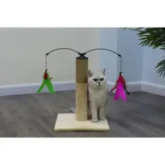 Everyday Value 19in Scratching Post with Interactive Hanging Toy