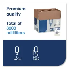 Tork Premium Antibacterial Foam Soap Refill, Unscented, 1 L, 6/Carton