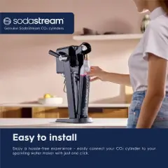 SodaStream Quick Connect Co2 Exchange Carbonator Set of 2 Plus Target Gift Card with Exchange: Aluminum 60L Pink Cartridges