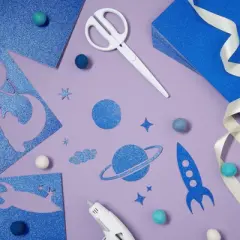 Bright Creations 30 Sheets Double-Sided Royal Blue Glitter Cardstock Paper for DIY Crafts, Card Making, Invitations, 300GSM, 8.5 x 11 In