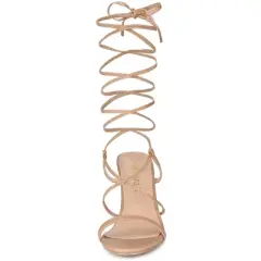 Allegra K Women's Strappy One Strap Lace Up Chunky Heels Sandals