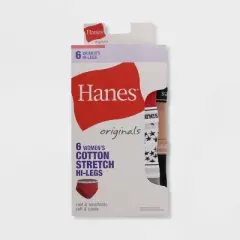 Hanes Originals Women's 6pk Original Hi-Cut Briefs - Colors May Vary