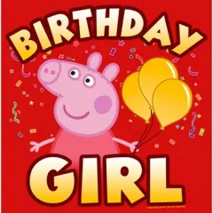Girl's Peppa Pig Birthday Girl T-Shirt