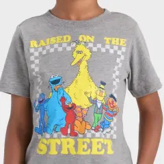 Toddler Boys' Sesame Street Short Sleeve T-Shirt - Heather Gray