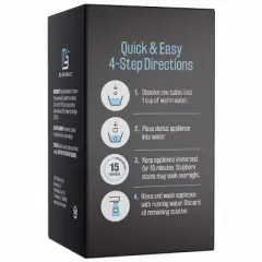 Mint Retainer Cleaner, M3 Naturals, Extra Strength Cleaning Tablets for Retainers, Dentures, Night Guards, Kills 99% of Germs & Removes Stains, 120ct