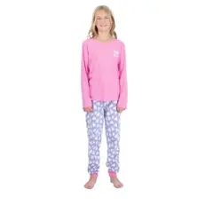 Sleep On It Girls 2-Piece Fleece Pajama Set - Hello Love