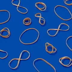 Rubberband 300ct Size 33 3-1/2''x 1/8'' Tan - up&up&trade;: Office Stationery, Beige, Rubber Material, Clips & Fasteners