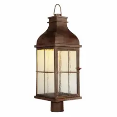 Craftmade Lighting Vincent 1 - Light Post Light in  Weathered Copper