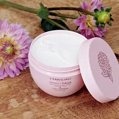 L'Erbolario Shades of Dahlia Perfumed Body Cream - Body Cream for Dry Skin - 10.1 oz