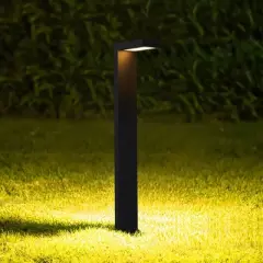 C Cattleya 10-pack 21" 4.5W Low Voltage Black Aluminum LED Outdoor Landscape Path Lights