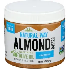 Natural Way Almond Butter with Natural Olive Oil - Case of 6 - 16 oz