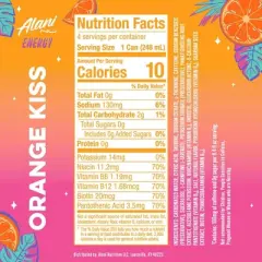 Alani Nu Orange Kiss Energy Drink - 4pk/8.4 fl oz Cans