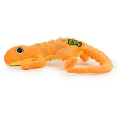 goDog Amphibianz Gecko Squeaky Plush Dog Toy, Chew Guard Technology, Large
