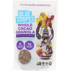 Blue Stripe Whole Grain Cacao Granola Peanut Butter Banana - Case of 6/8 oz