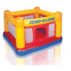 Intex Inflatable Jump-O-Lene Ball Pit Bouncer Bounce House w/ 100 Play Balls