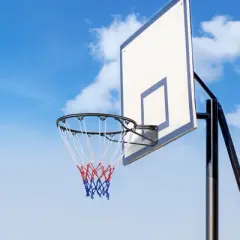 VEVOR Basketball Rim, Wall Door Mounted Basketball Hoop,Heavy Duty Q235 Basketball Flex Rim Goal Replacement with Net and Double Spring,Standard 18"