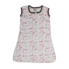 Bacati - Boys Baseball Muslin Red Gray 4 pc Crib Bedding Set with Sleeping Bag