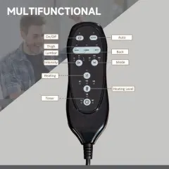 NicBex Massage Office Chair with Vibration Points, Adjustable Tilt Ergonomic Chair with Armrest, Swivel Gaming Chair for Office