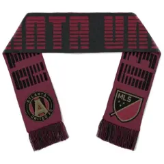 MLS Atlanta United FC Men's Scarf - One Size: Acrylic Solid Wrap, Tagless Design