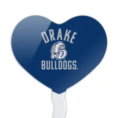 Drake Bulldog Heart Love Cupcake Picks Toppers Decoration Set of 6
