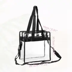 Unique Bargains PVC Zipper Clear Makeup Bag 1 Pc