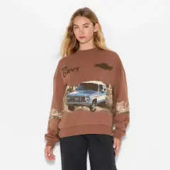 Women's Chevy Blazer Fleece Graphic Sweatshirt - Light Brown