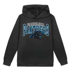 NFL Carolina Panthers Toddler Boys' Poly Fleece Hooded Sweatshirt - 18M