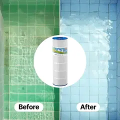 VEVOR Pool Filter Cartridge, 175 Sq. Ft Spa Hot Tub Filter Cartridge Replacement, Compatible with Pleatco PA175, Hayward C1750, White