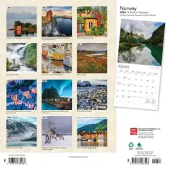 Browntrout 2024 Wall Calendar 12"x12" Norway