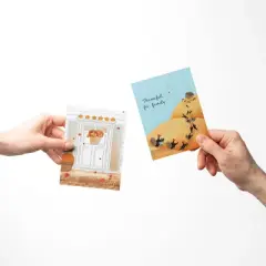 Ghost Front Door, Turkey Gathering, So Much To Be Thankful For Fall/Autumn Greeting Card Pack Sets (3 ct, Assorted) by Ramus & Co