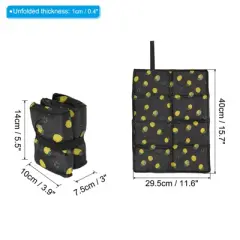 Unique Bargains Ultralight Waterproof Oxford Cloth Foam Foam Sleeping Pad 15.7" x 11.6" x 0.4" Yellow Black 2 Pcs