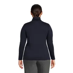 Lands' End Women's Supima Cotton Long Sleeve Turtleneck