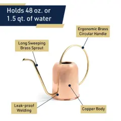 Kings County Tools 48oz Copper Watering Can
