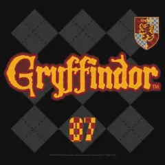 Girl's Harry Potter Gryffindor Argyle Print T-Shirt