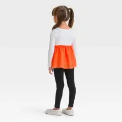 Toddler Girls' Cat Long Sleeve Top & Tulle Set - Cat & Jack&trade; Cream