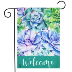 Briarwood Lane Garden Flag 12x18 For Outdoor Succulents Spring Burlap For Spring Garden Flag Flags For Outside