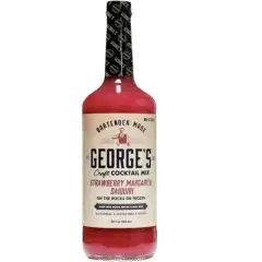 George&rsquo;s Beverage Company Strawberry Daquiri Mix - 1L Bottle - Gluten Free, All Natural Mixer