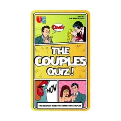 University Games The Couples Quiz! Tin Board Game: Social Skills Party Game, 2+ Players, 20-40 Min Play, Includes Cards