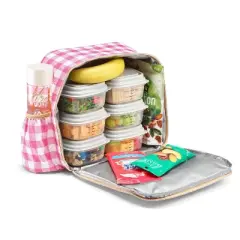 Fit & Fresh Wichita Classic Gingham Lunch Bag - Pink