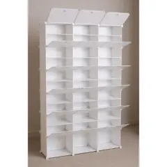 GustoWave Shoe Rack Organizer, 12 Tier Shoe Storage Cabinet, Expandable Plastic Shoe Shelves for Closet, Entryway, Hallway, Bedroom